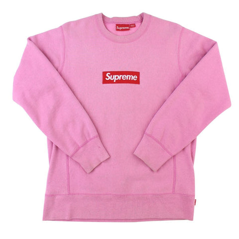 Pull ras du cou Supreme Box Logo Rose
