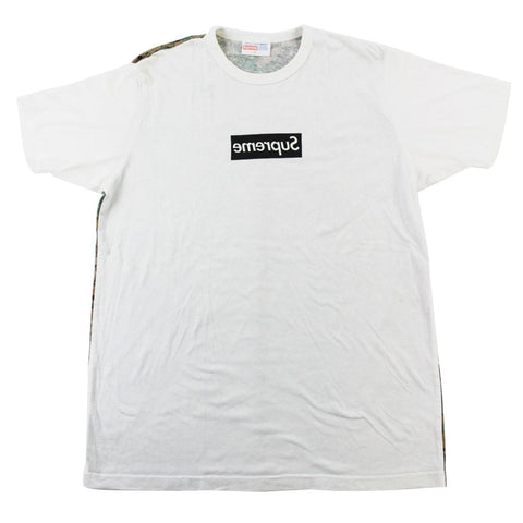 T-shirt Supreme CDG à imprimé camouflage vert à pois