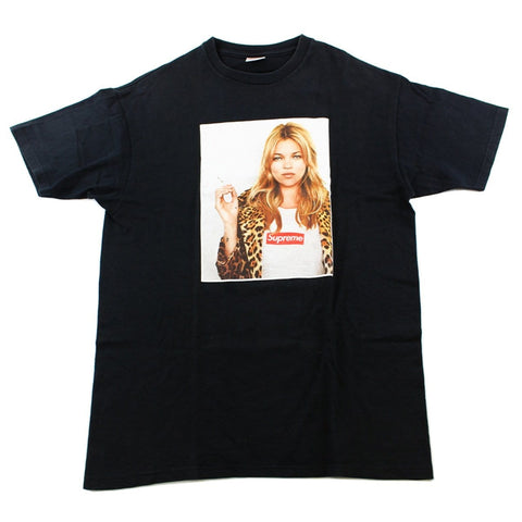 T-shirt Supreme avec photo de Kate Moss, noir