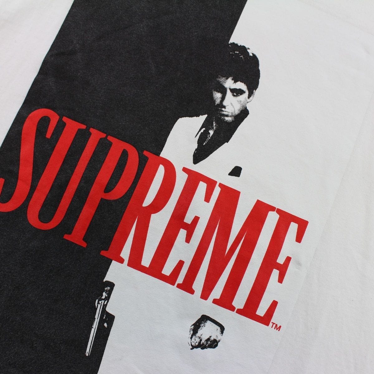 Supreme Scarface Split Tee White – SARUGENERAL