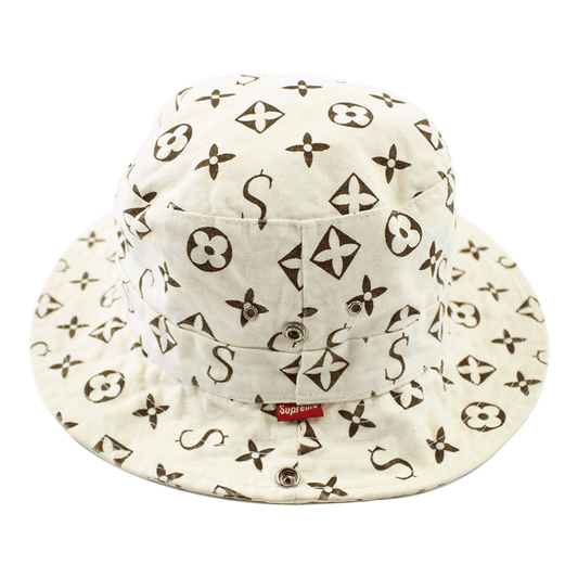 Supreme x LV Bucket Hat Cream - SaruGeneral