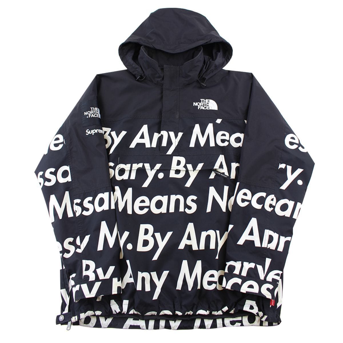 Supreme x TNF By Any Means Mountain Parker Jacket Black - SaruGeneral