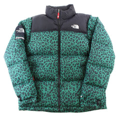 Supreme x TNF Green Leopard Nupste Jacket