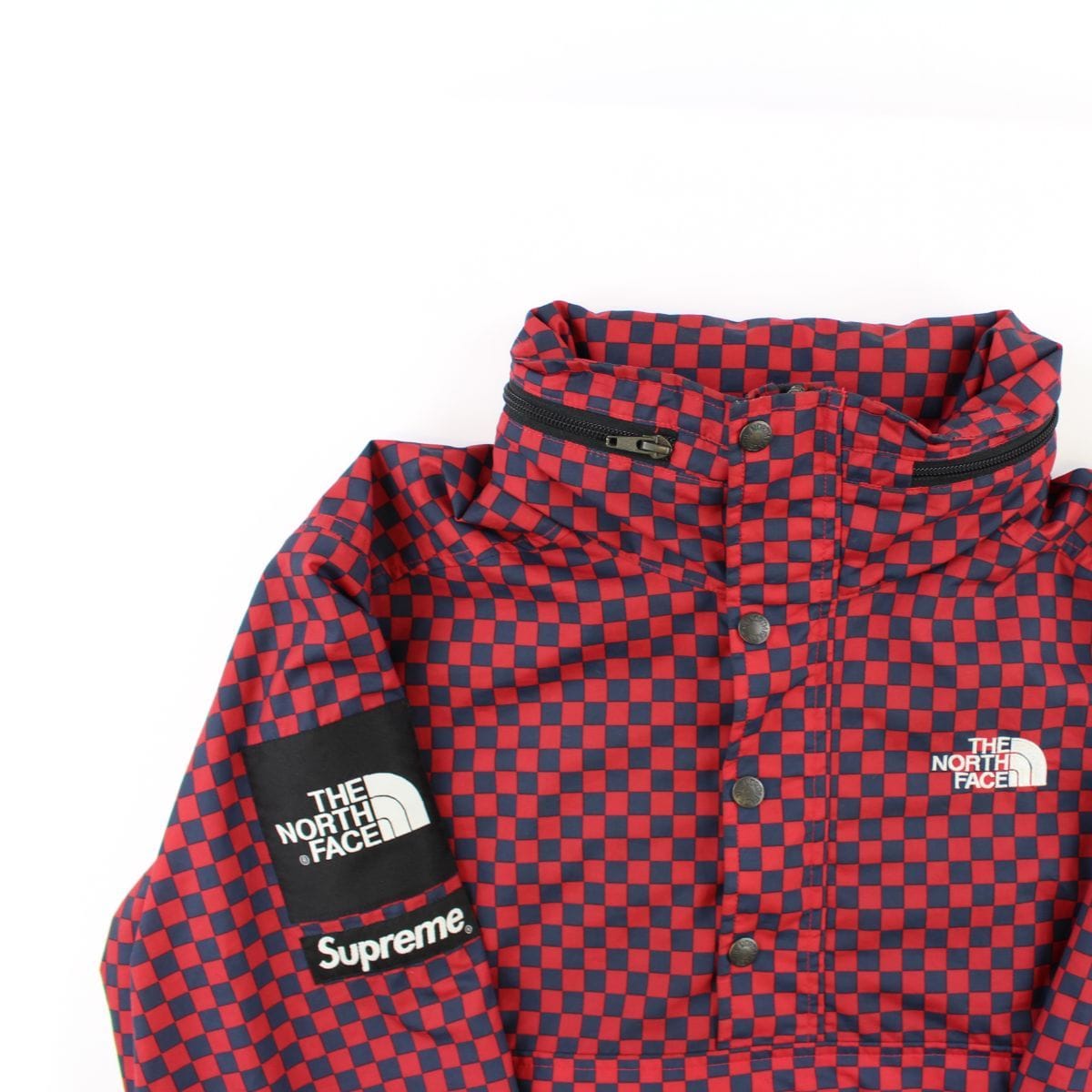 Supreme x TNF Red Checkered Pullover - SaruGeneral