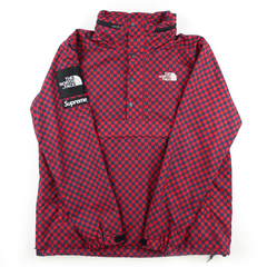 Pull à carreaux rouges Supreme x TNF