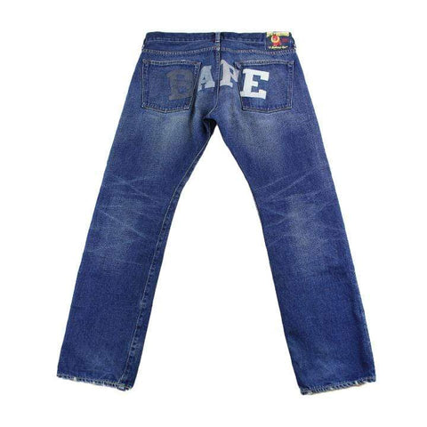 Jean en denim Bape Text