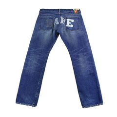 Bape Text Denim Jeans