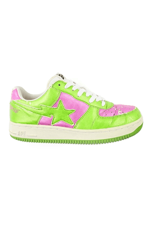 Bapesta x Futura Green & Pink