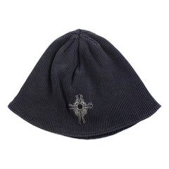 Bonnet gaufré Chrome Hearts noir