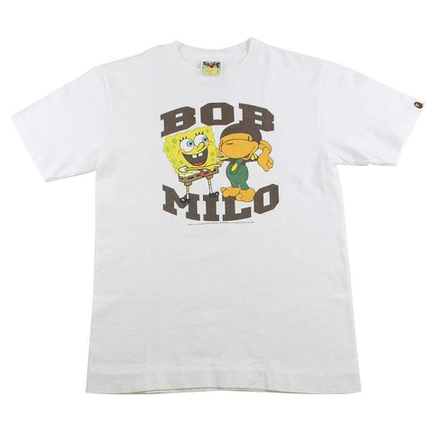 Bape Baby Milo x Spongebob Logo Tee White