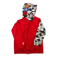 Bape Redgrey Camo Half Shark
