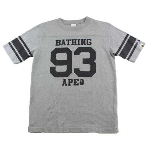 Bape x Champion 93 Logo Tee Grey