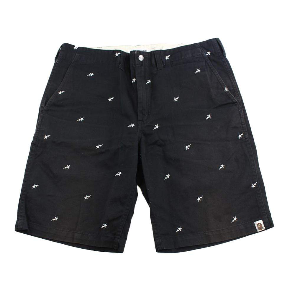 bapesta allover shorts black - SaruGeneral