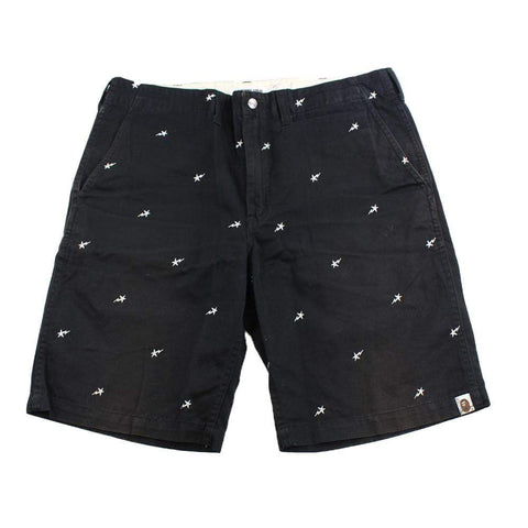 bapesta allover shorts black