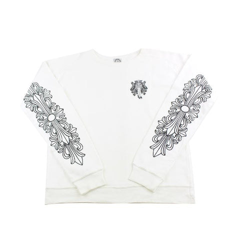 Chrome Hearts Dagger Crewneck White