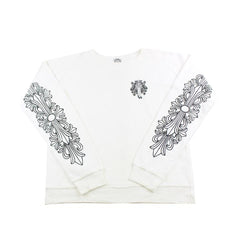 Chrome Hearts Dagger Crewneck White