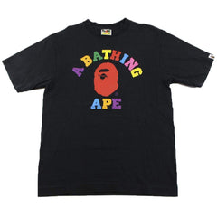 T-shirt Bape Primary Colours College Logo Noir