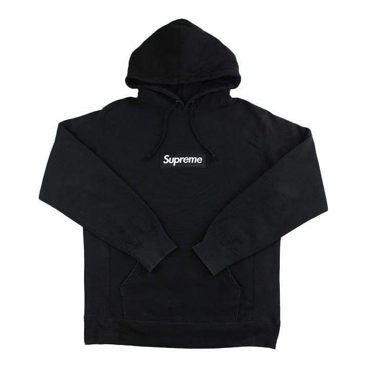 Supreme Black on Black Box Logo Hoodie - SaruGeneral
