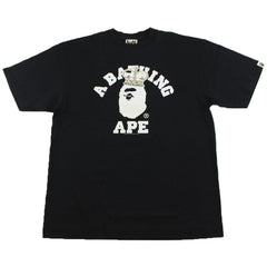 T-shirt Bape Crown College avec logo noir
