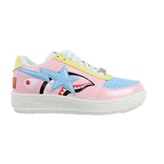 bapesta pink blue shark