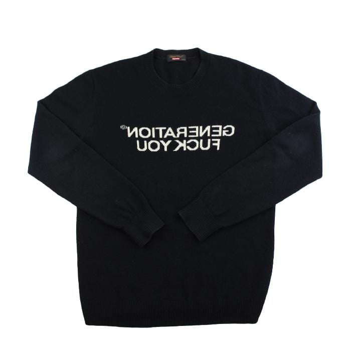 Supreme x Undercover Generation F*ck You Sweatshirt Black - SaruGeneral