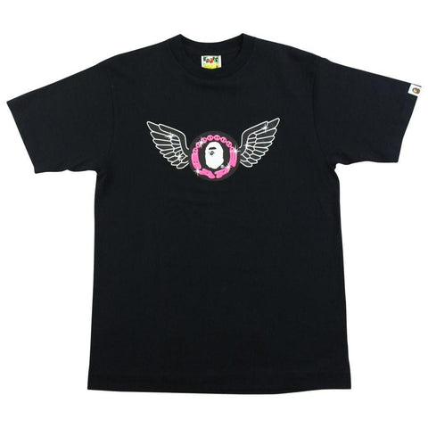 Bape Angel Wings Big Ape Tee Black