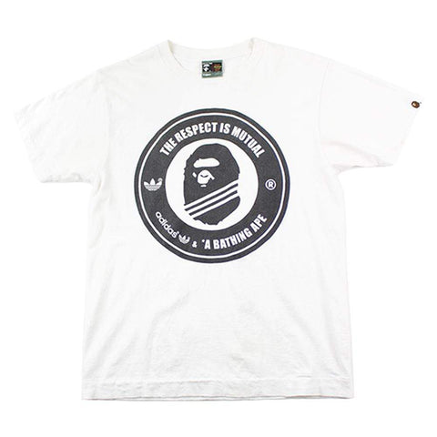 Bape x Adidas The Respect is Mutual Tee White