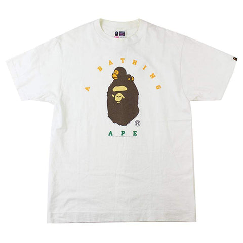 Bape Big Ape Sleeping Milo Tee White