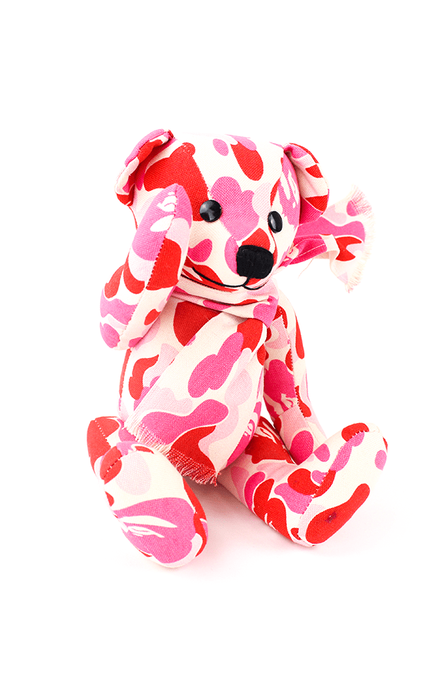 bape abc pink camo teddy bear - SaruGeneral