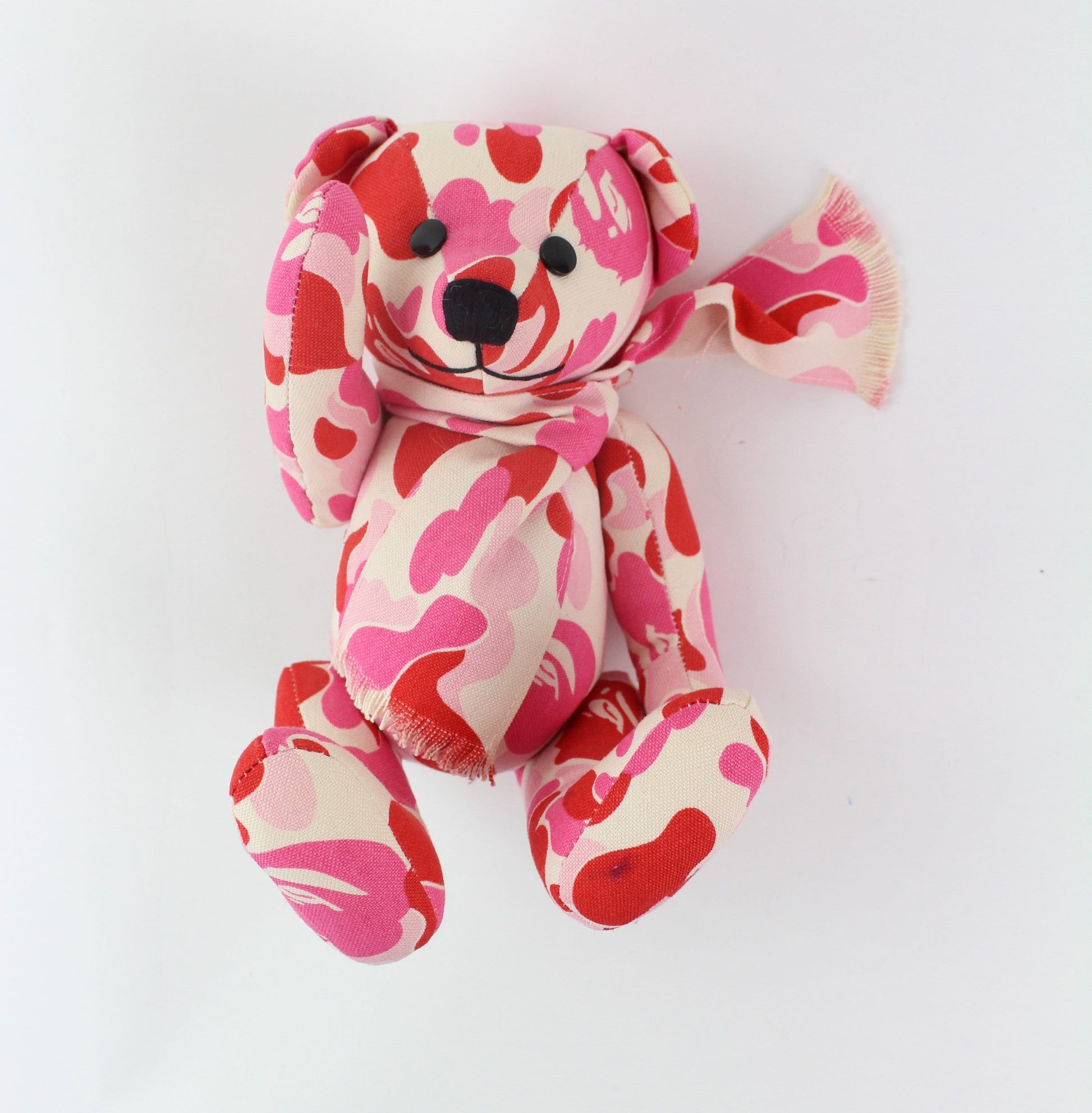 bape abc pink camo teddy bear - SaruGeneral