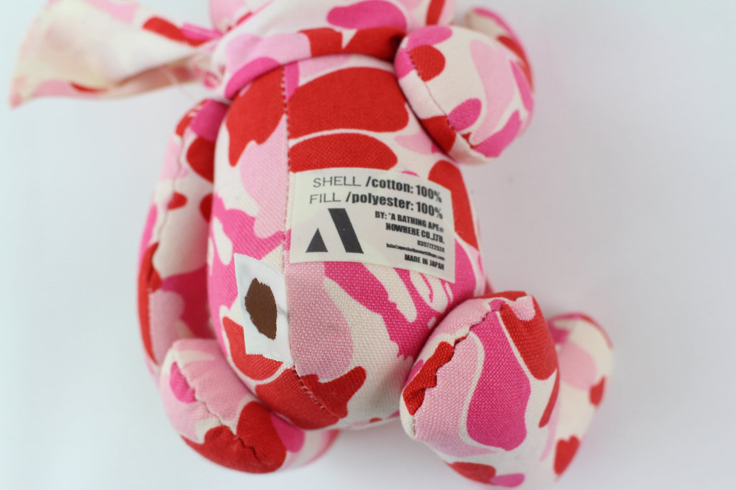 bape abc pink camo teddy bear - SaruGeneral