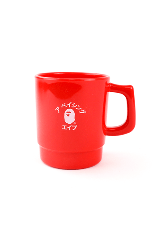 Mug Bape Katakana College avec logo rouge