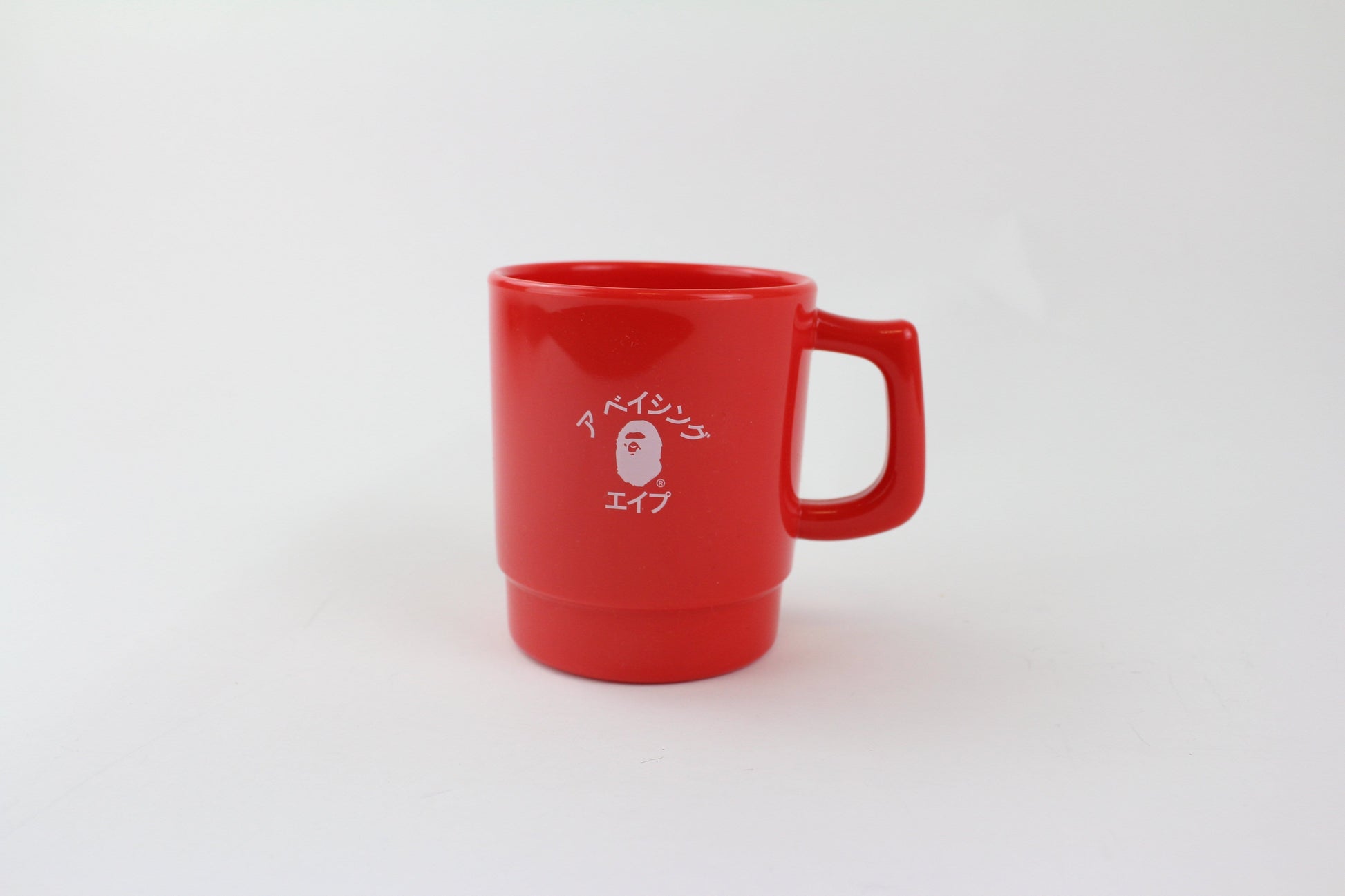 bape katakana college logo mug red - SaruGeneral