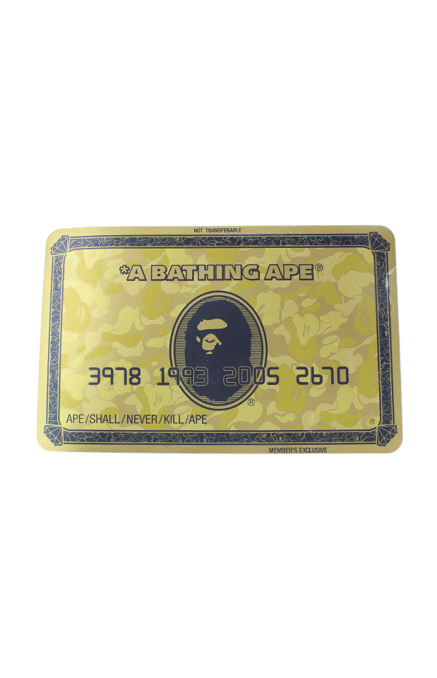 bape membership card magnet - SaruGeneral