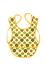bape milo sta monogram bib yellow