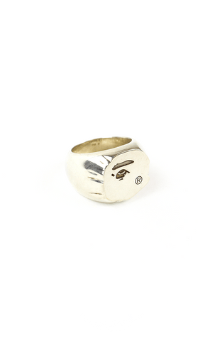 Bague Bape originale en argent 925 avec logo Big Ape