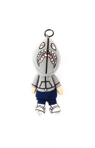 porte-clés en peluche requin Bape WGM