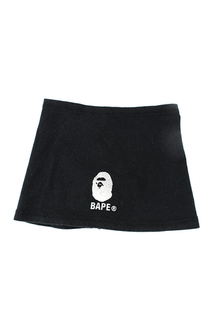 cache-cou Bape avec logo singe blanc et noir