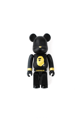 Bape x Bearbrick Mastermind noir or 100 %