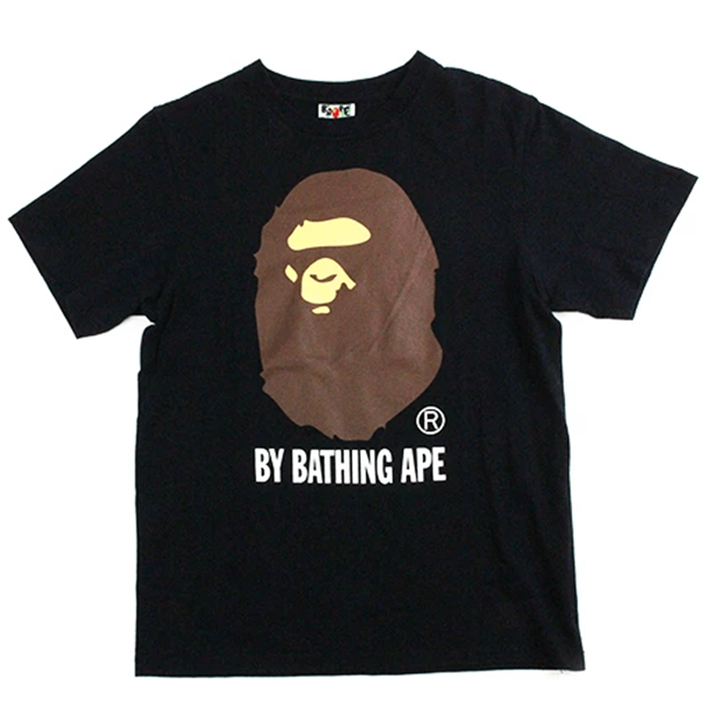 Bape Original Big Ape Logo Tee Black - SaruGeneral