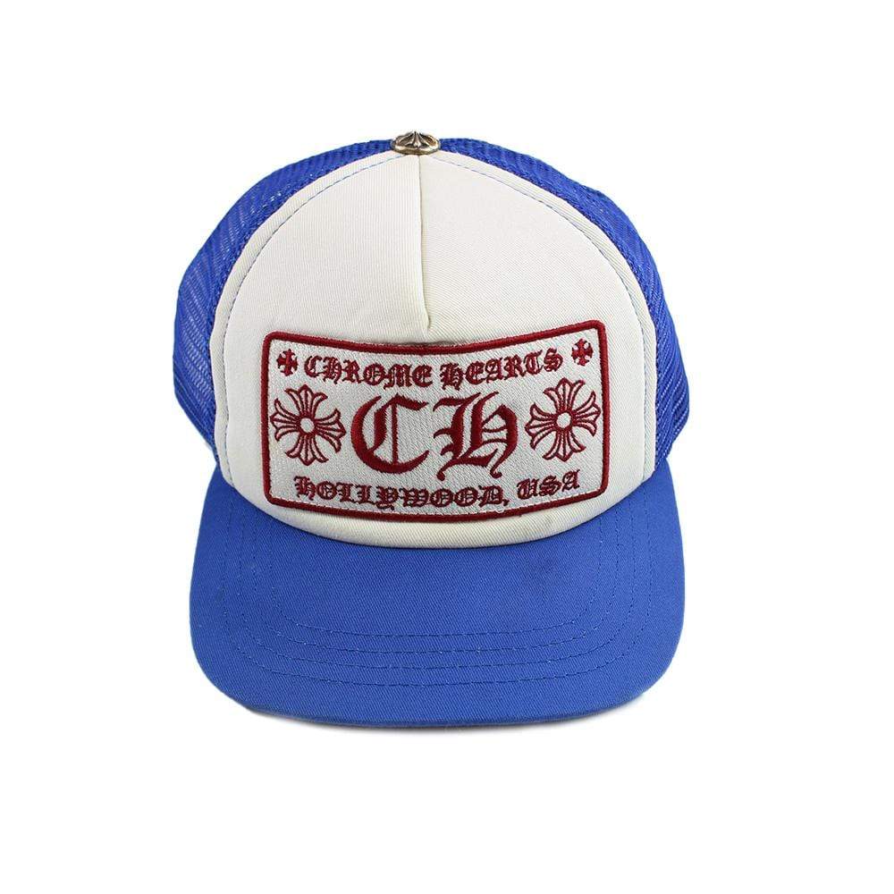 Chrome Hearts Hollywood Trucker Cap Blue - SaruGeneral