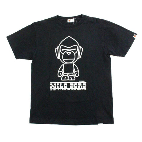 Bape Milo Borg Tee Black