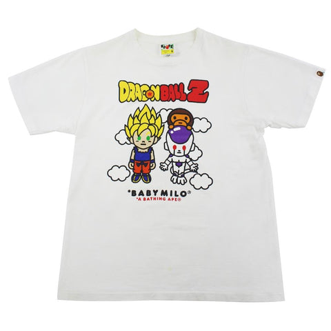 bape x dbz saiyan tee white