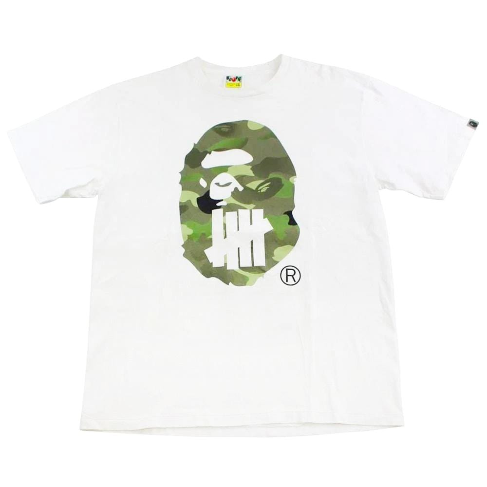 Bape x Undefeated Big Ape Logo tee white - SaruGeneral