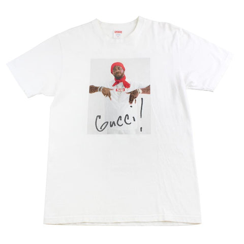 supreme x gucci mane tee white 2016