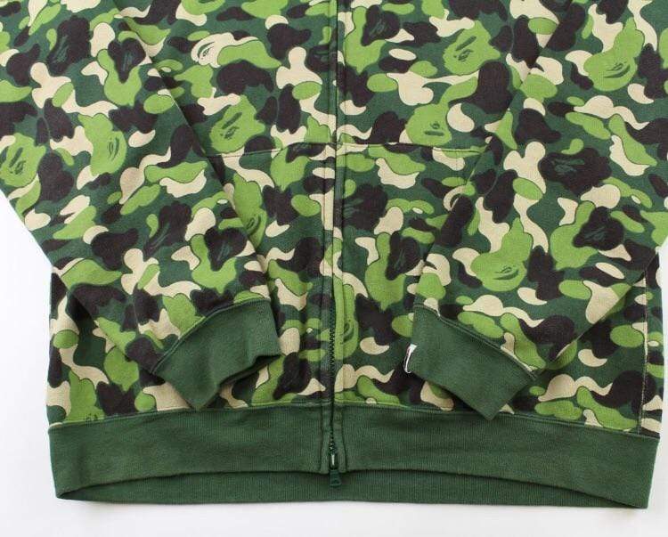 Bape ABC Green Camo Pirate Store Hoodie - SaruGeneral