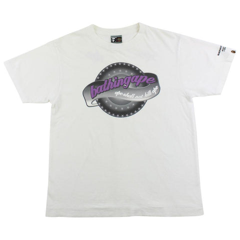 T-shirt Bape violet ASNKA blanc