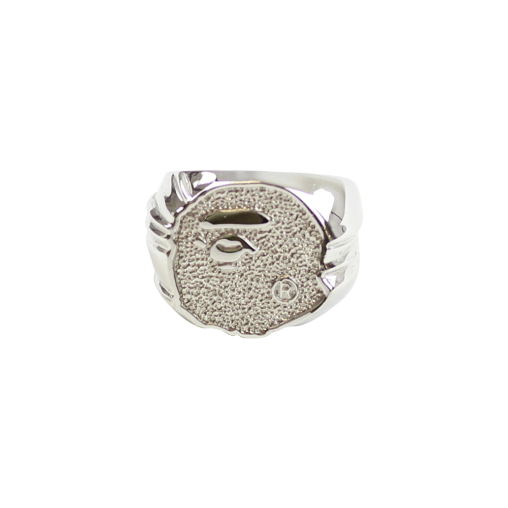 Bape Ape Head Diamond Ring Silver - SaruGeneral