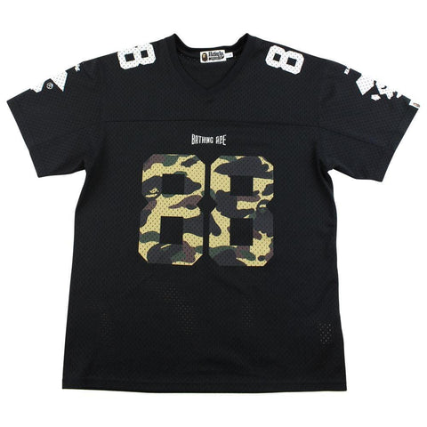 Bape 1st yellow 88 Camo Mesh Jersey Black